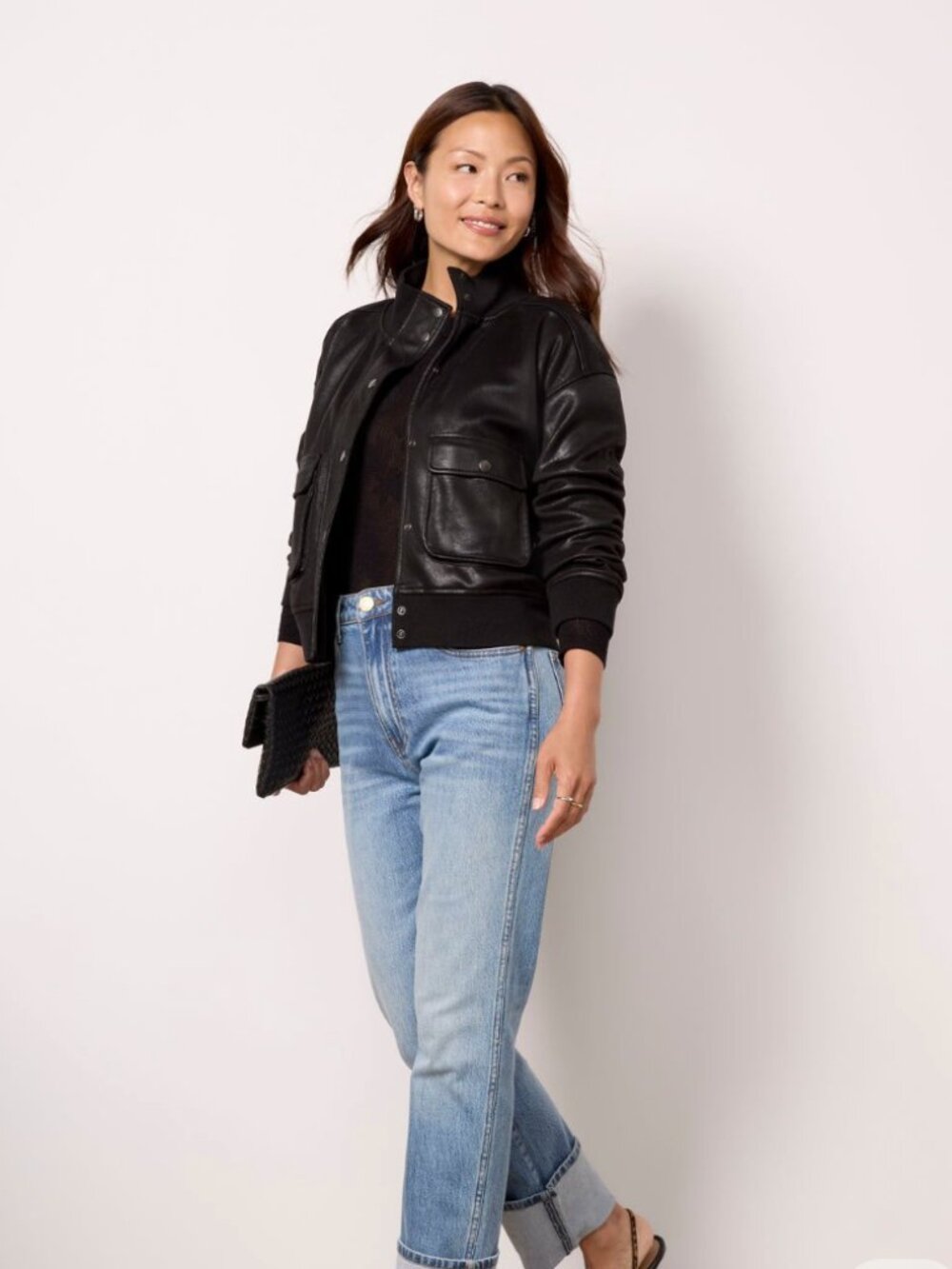 Evereve - Black Women's Bomber Jacket